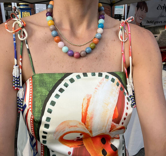 Handmade Natural Stone Beaded Necklace