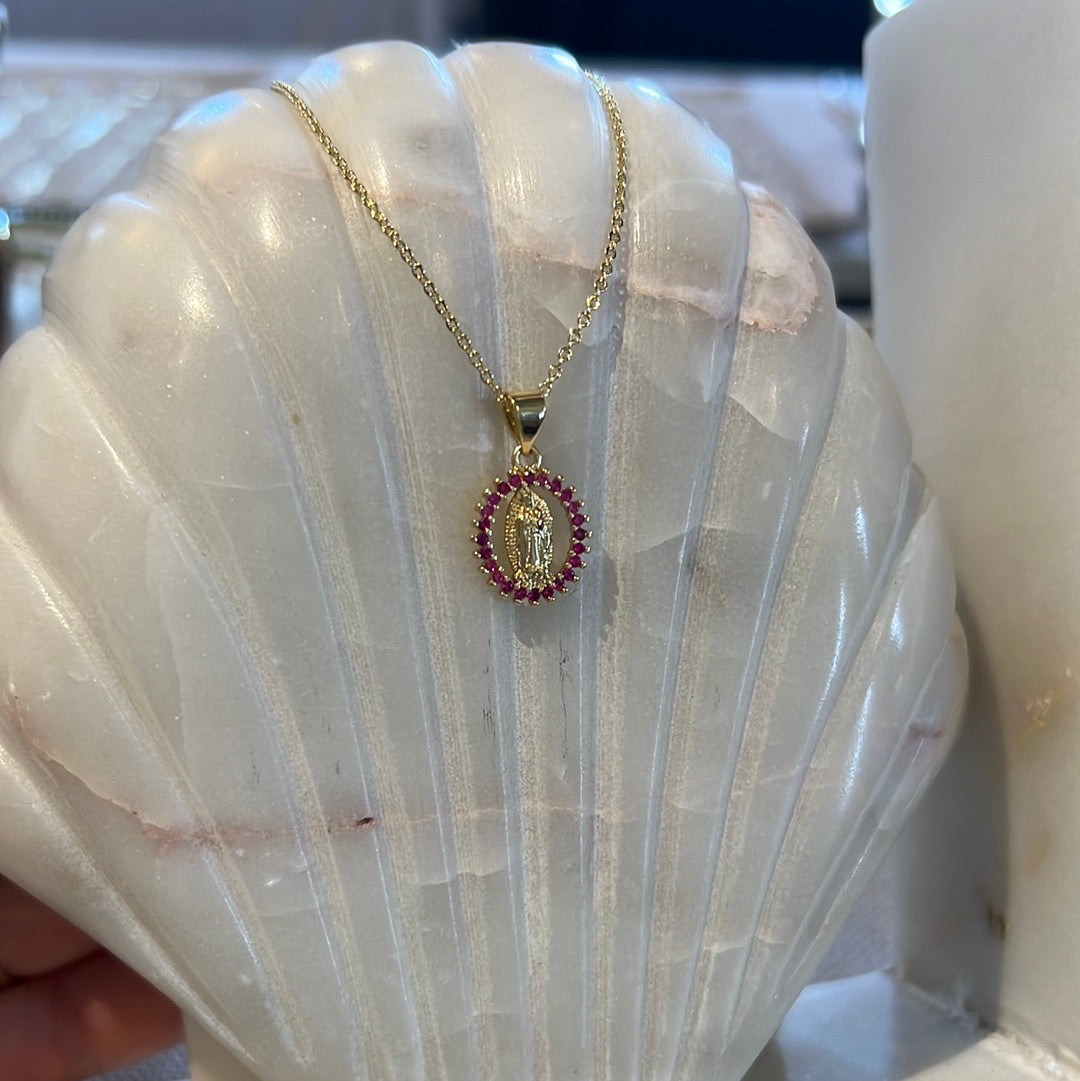 Holy Image Cubic Zirconia Necklace