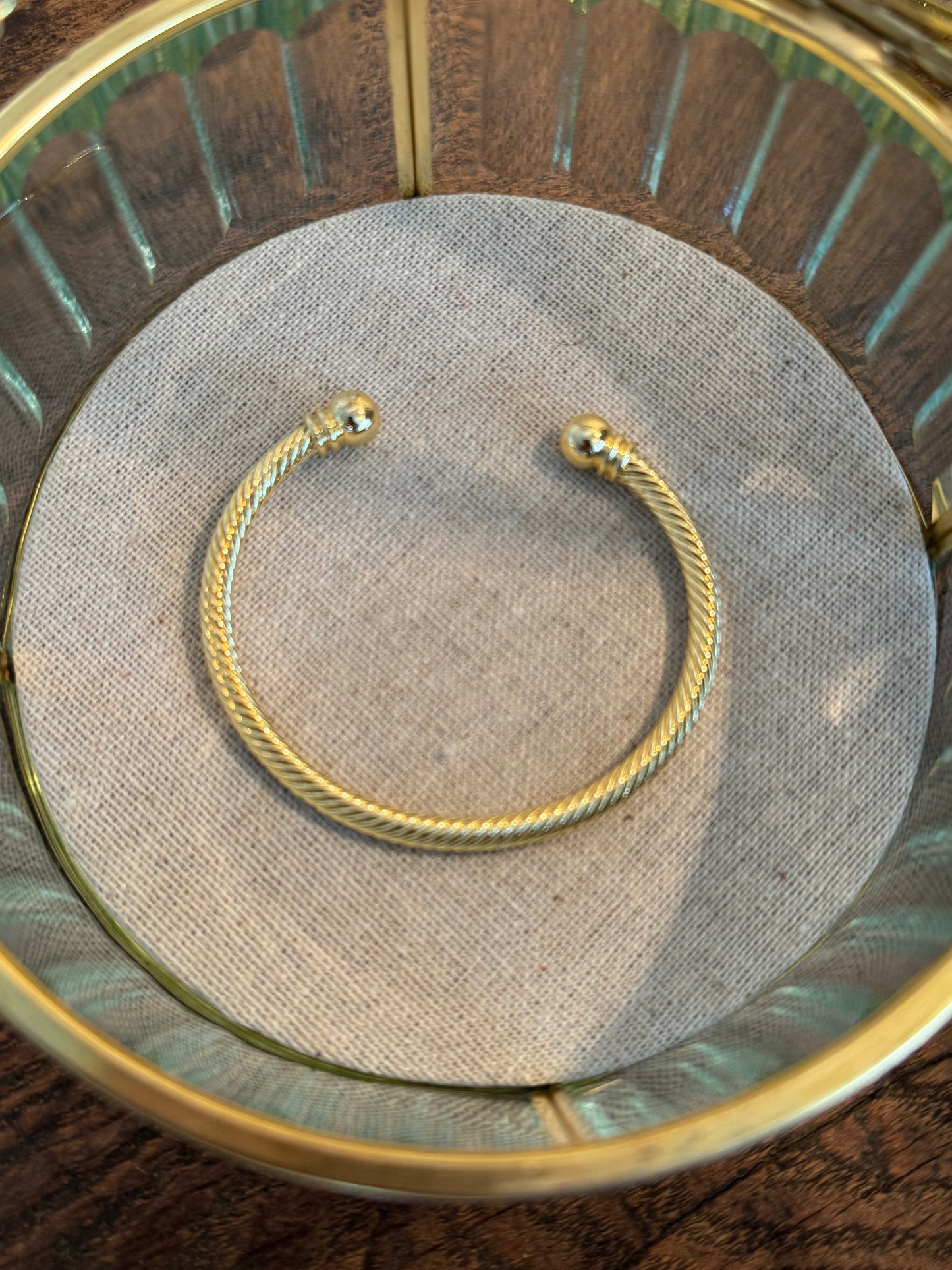 Twisted Open Bangle