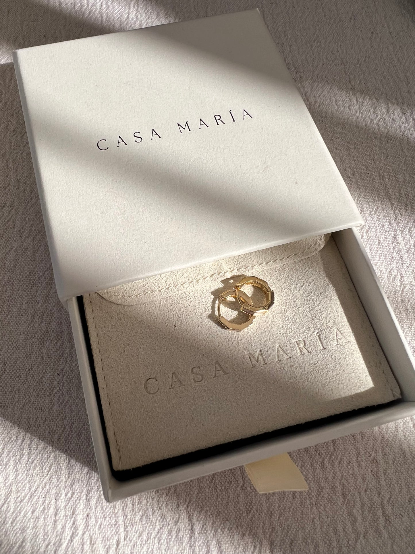 Mother of Pearl Zirconia Hoops