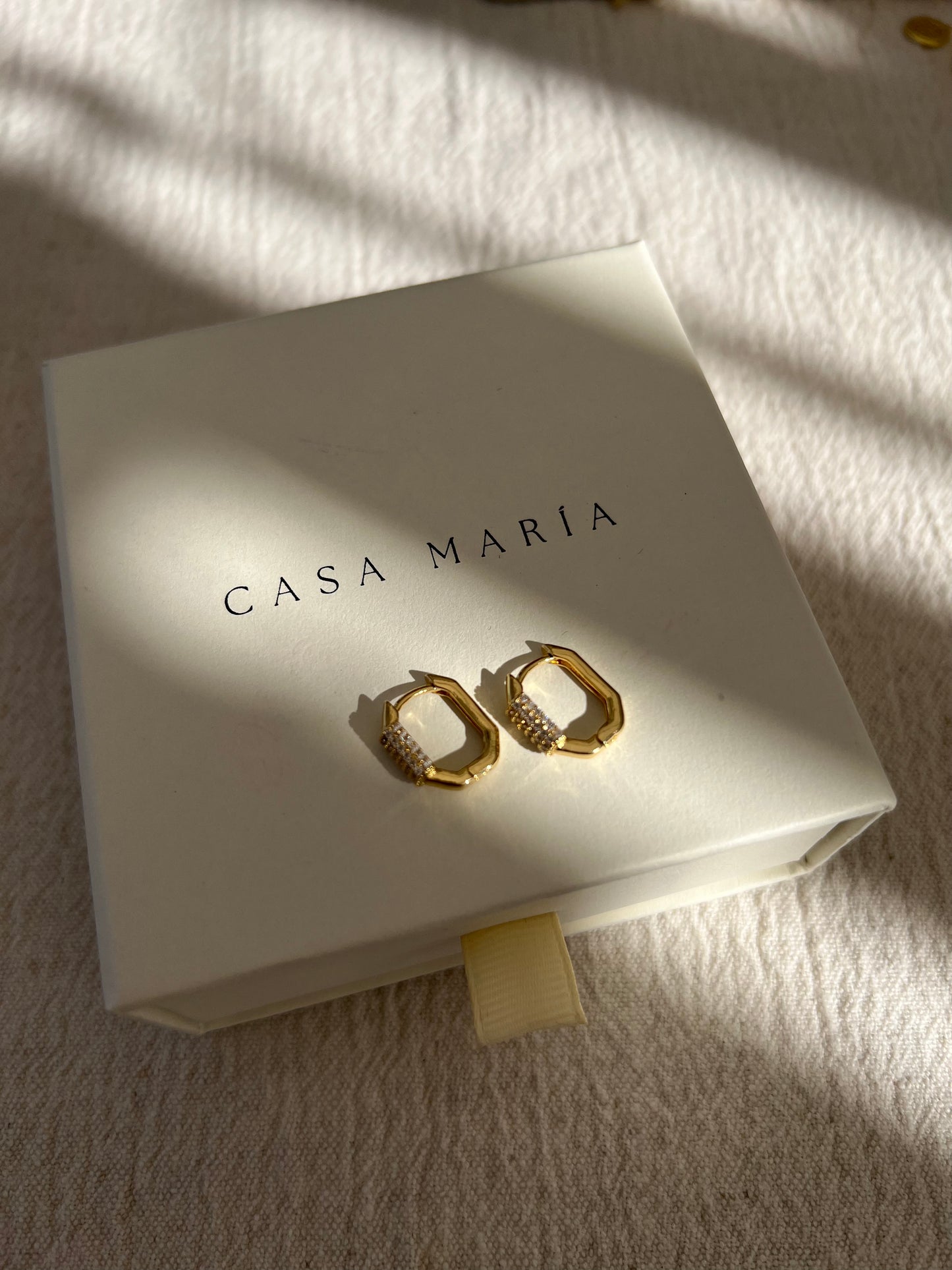 Octagonal Zirconia Hoops
