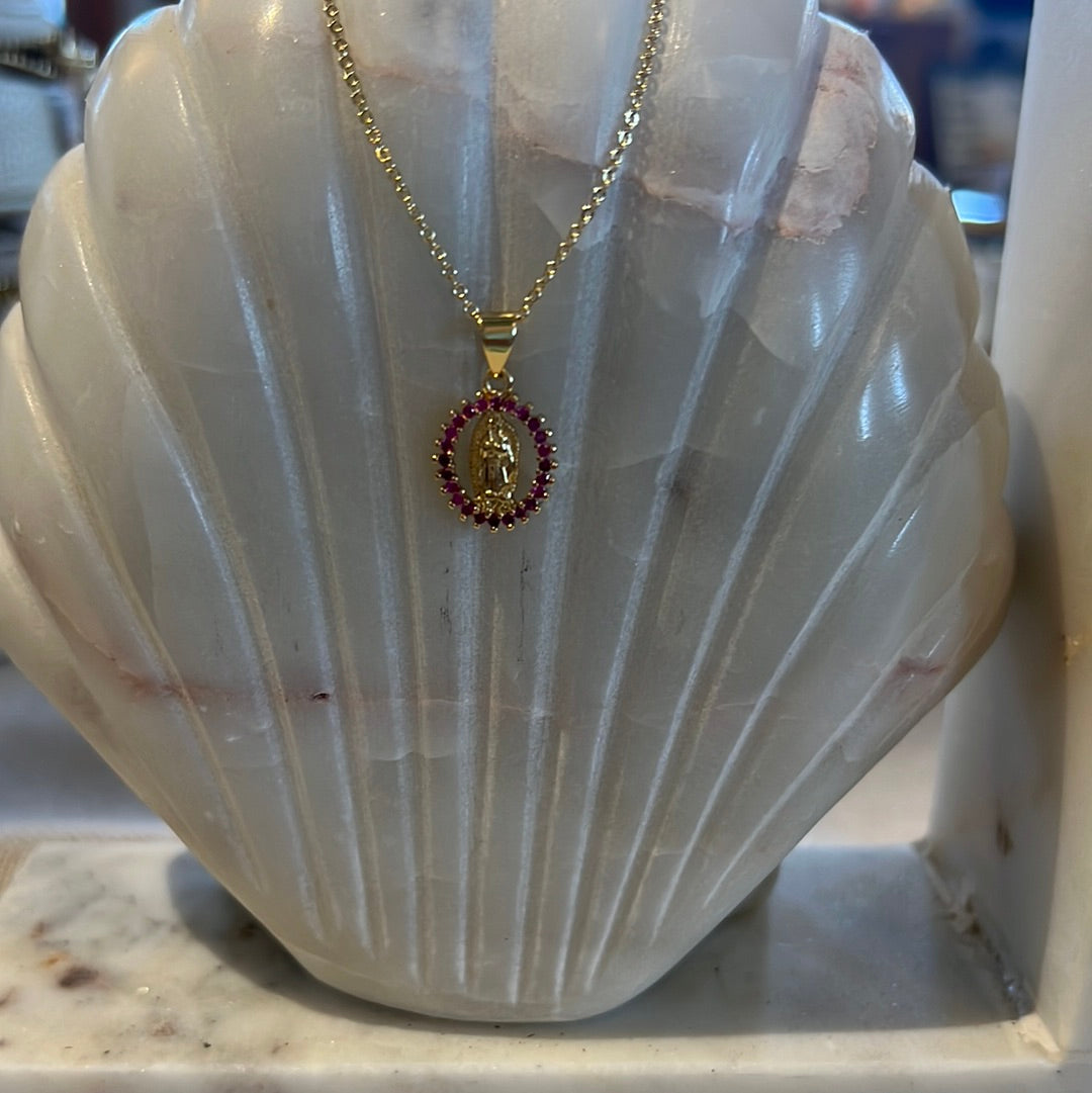 Holy Image Cubic Zirconia Necklace