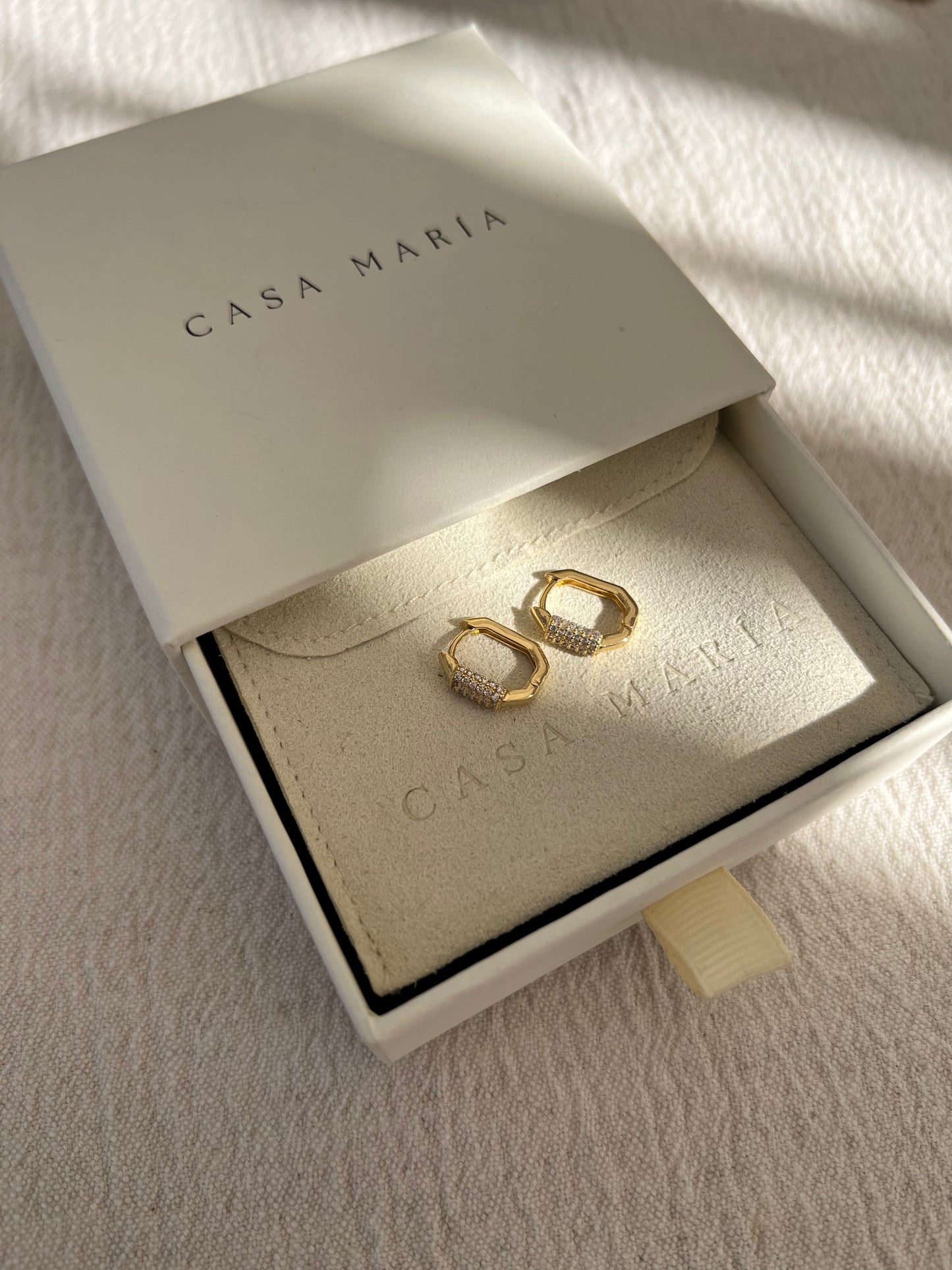 Octagonal Zirconia Hoops