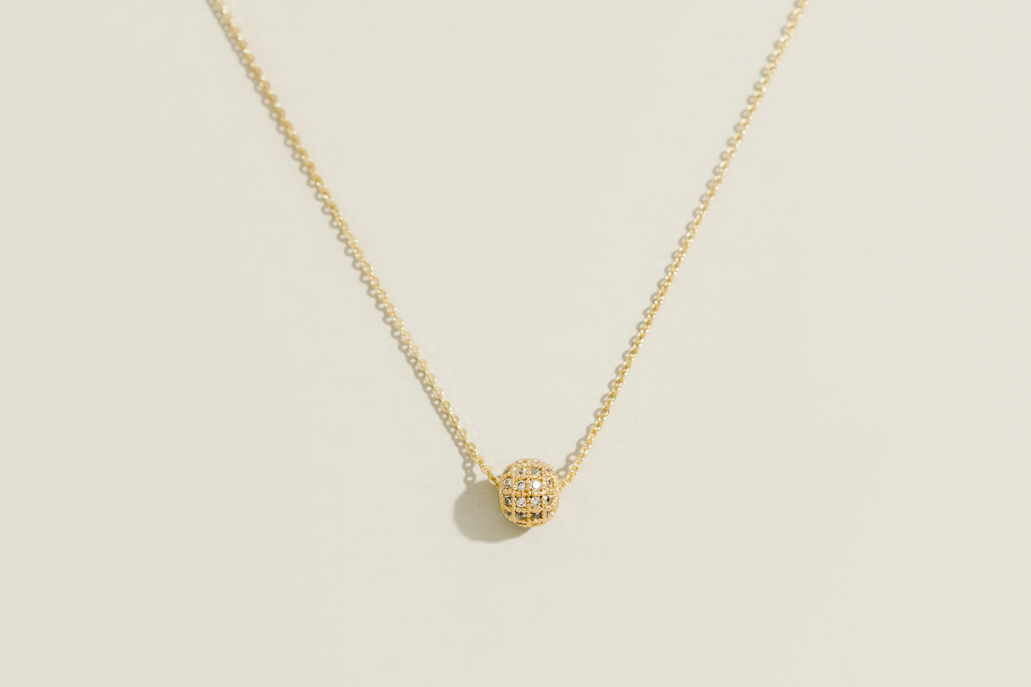 Sphere Cubic Zirconia Necklace