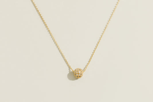 Sphere Cubic Zirconia Necklace