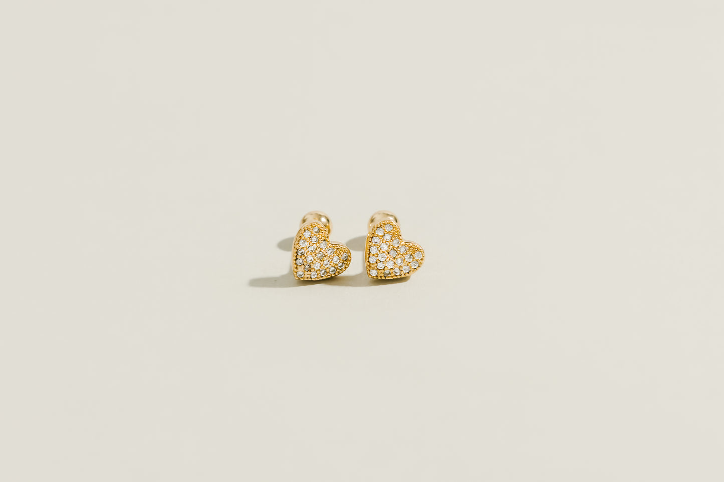 Zirconia Heart Studs