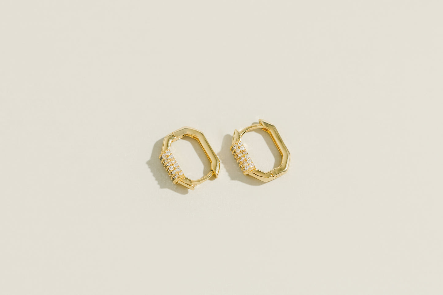 Octagonal Zirconia Hoops