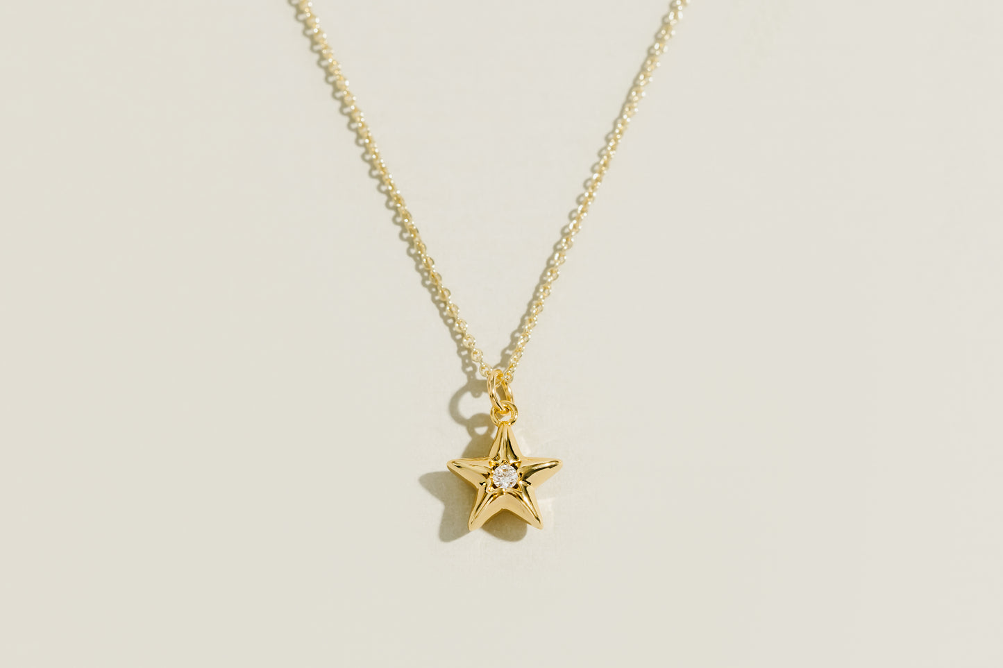 Star Single Cubic Zirconia Necklace