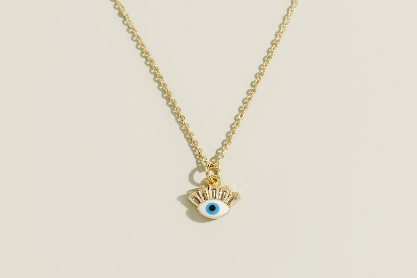 Blue Eye Cubic Zirconia Necklace