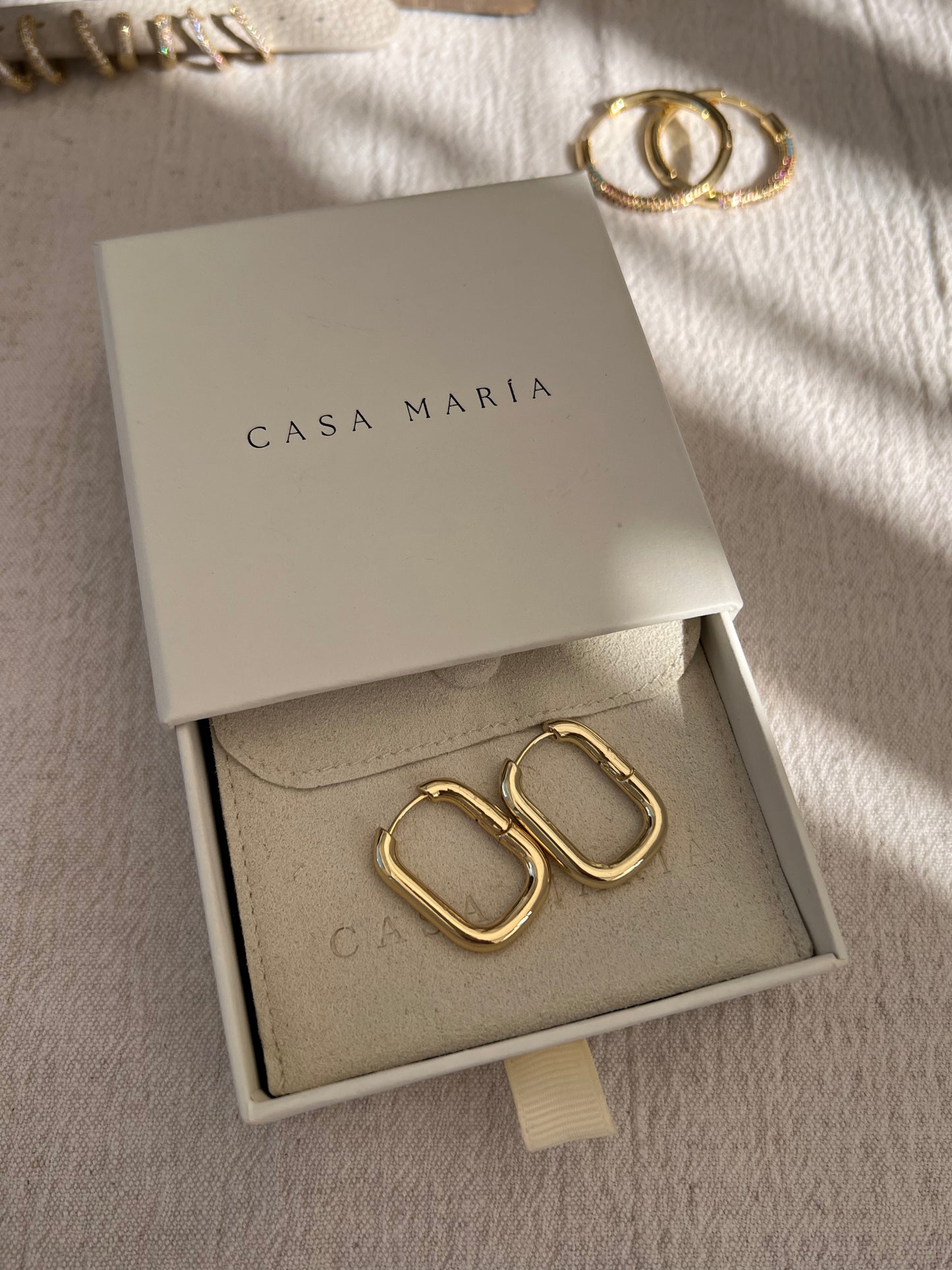 Large Square Hoops