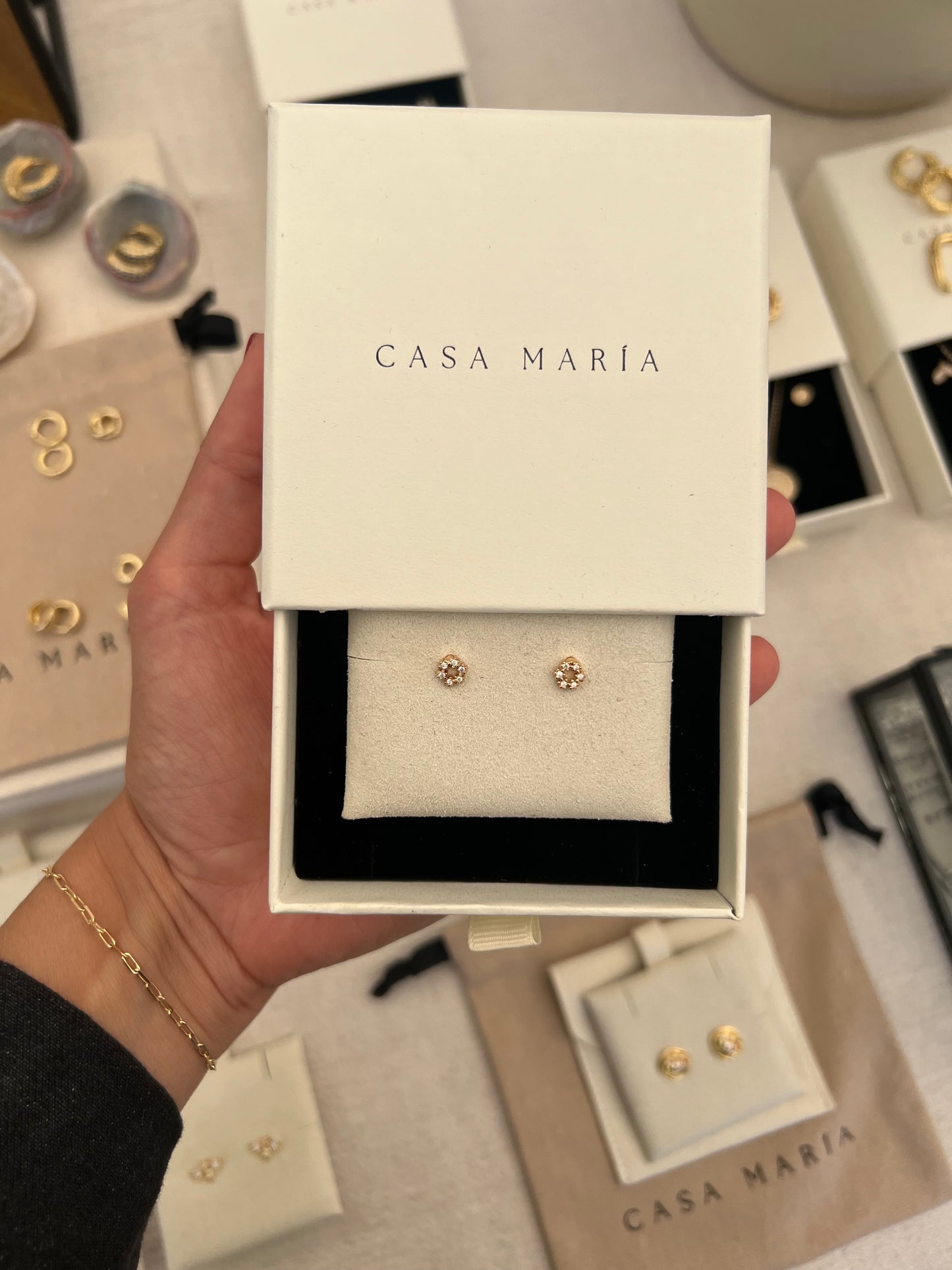 Flower Zirconia Studs