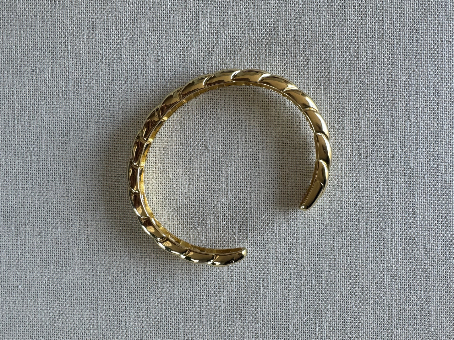 Quilted Open Bangle