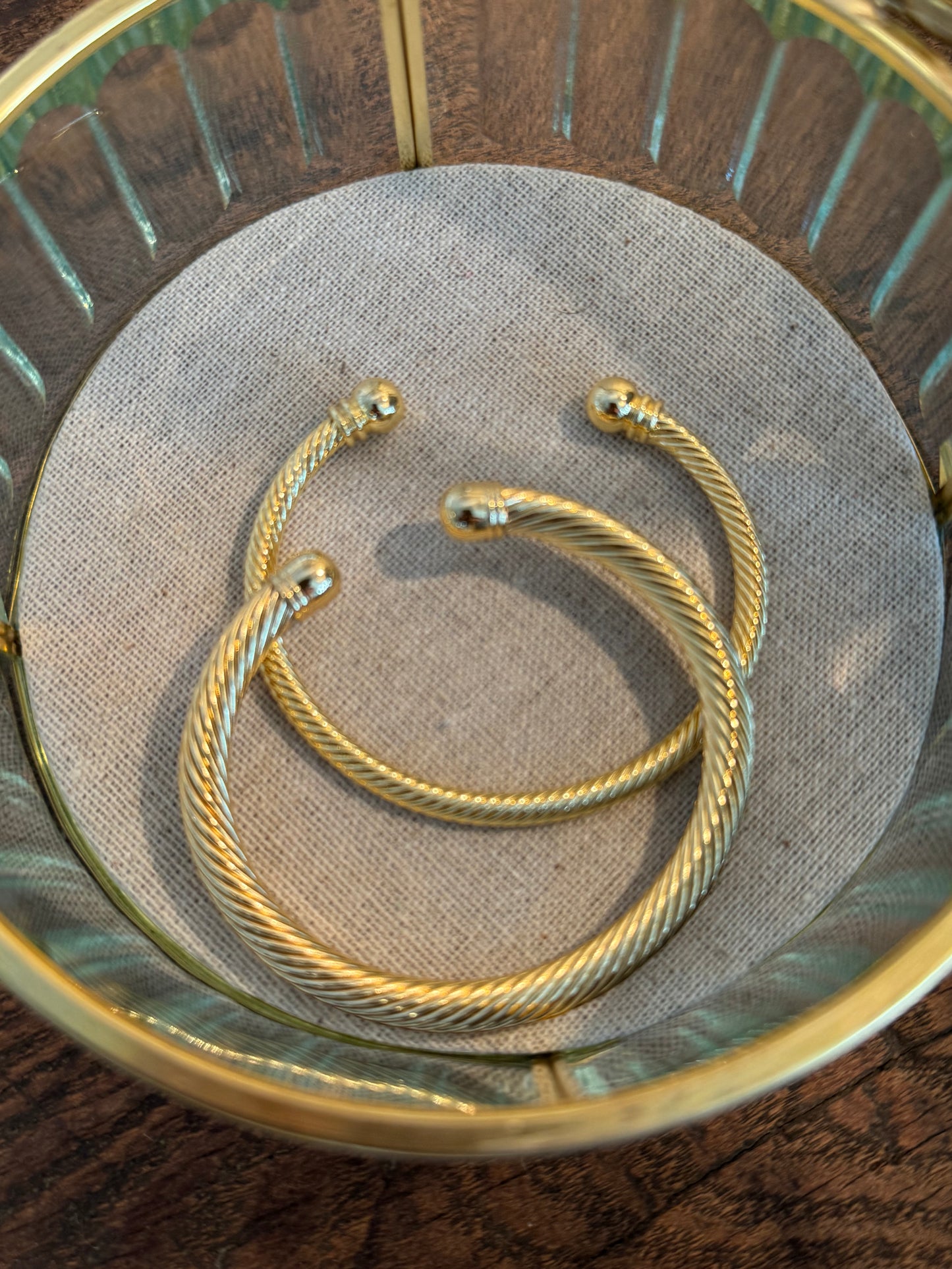 Twisted Open Bangle