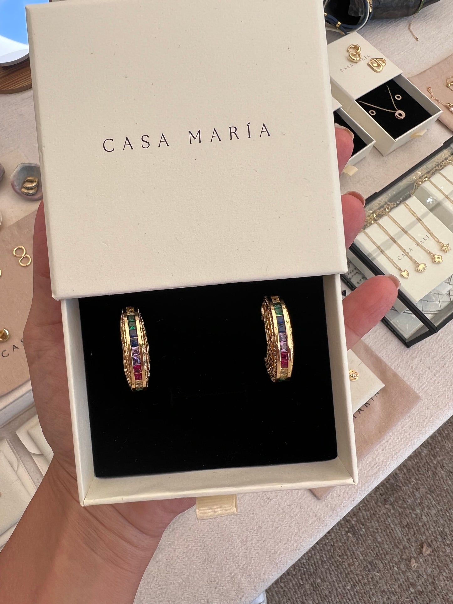 Limited edition hoops with colours