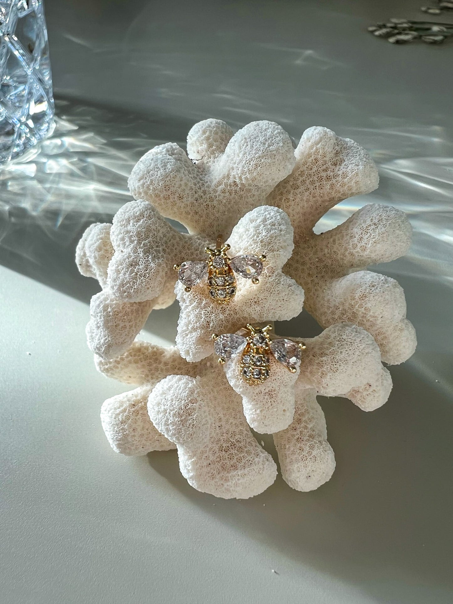 Bees Cubic Zirconia Studs