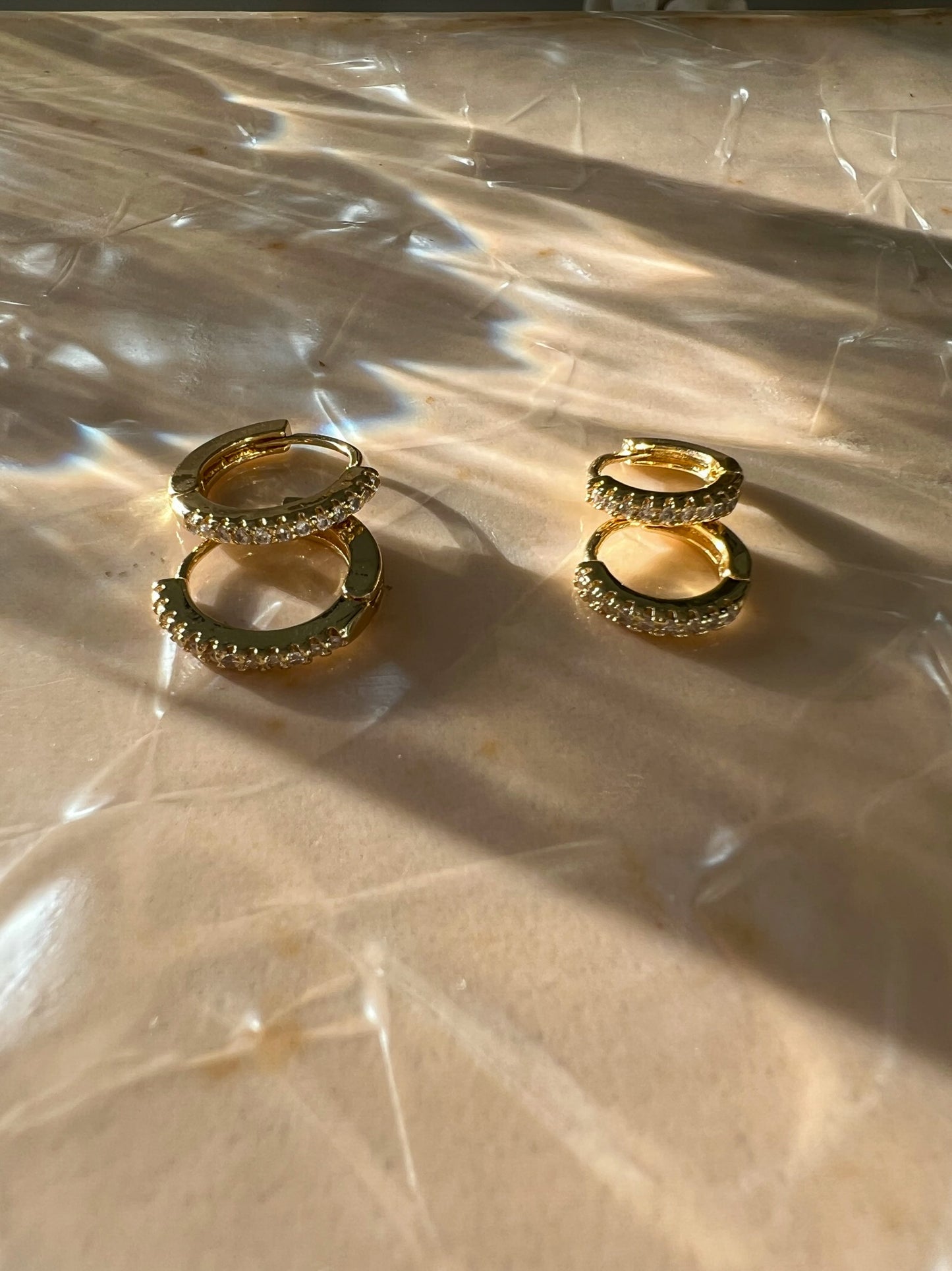 Huggie Hoops Cubic Zirconia