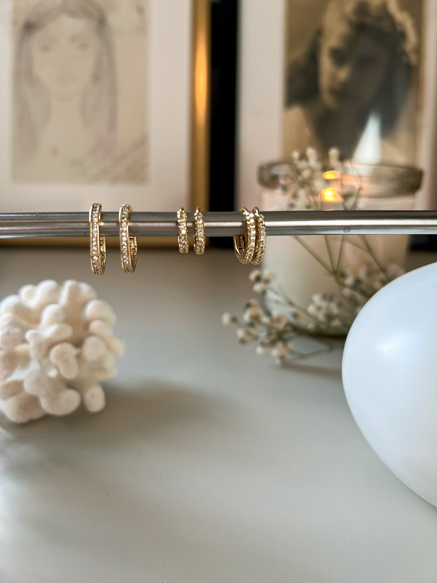 Huggie Hoops Cubic Zirconia