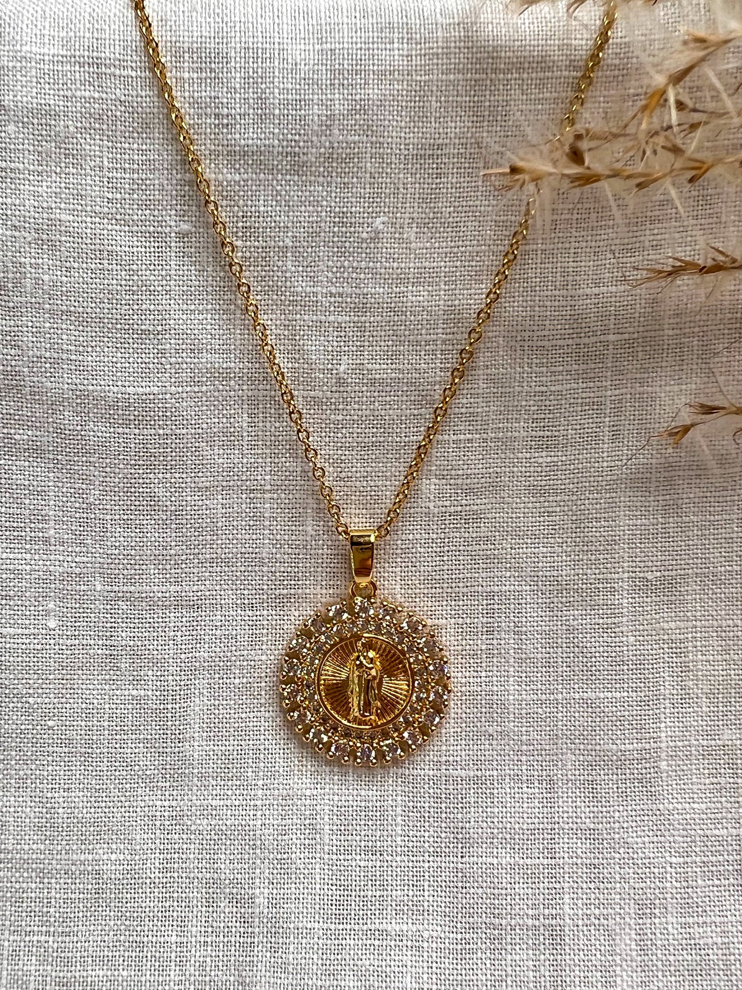 Holy Image Cubic Zirconia Necklace