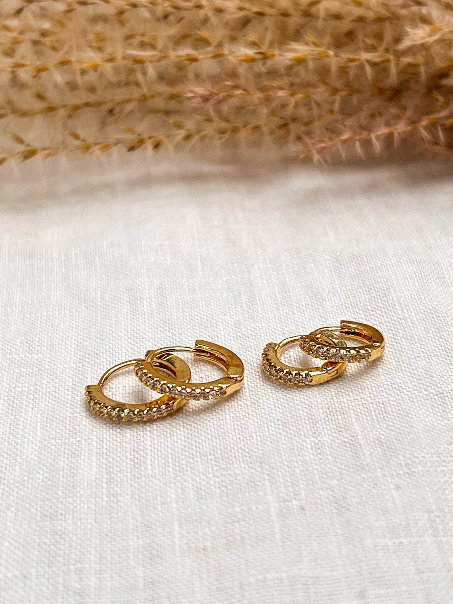 Huggie Hoops Cubic Zirconia