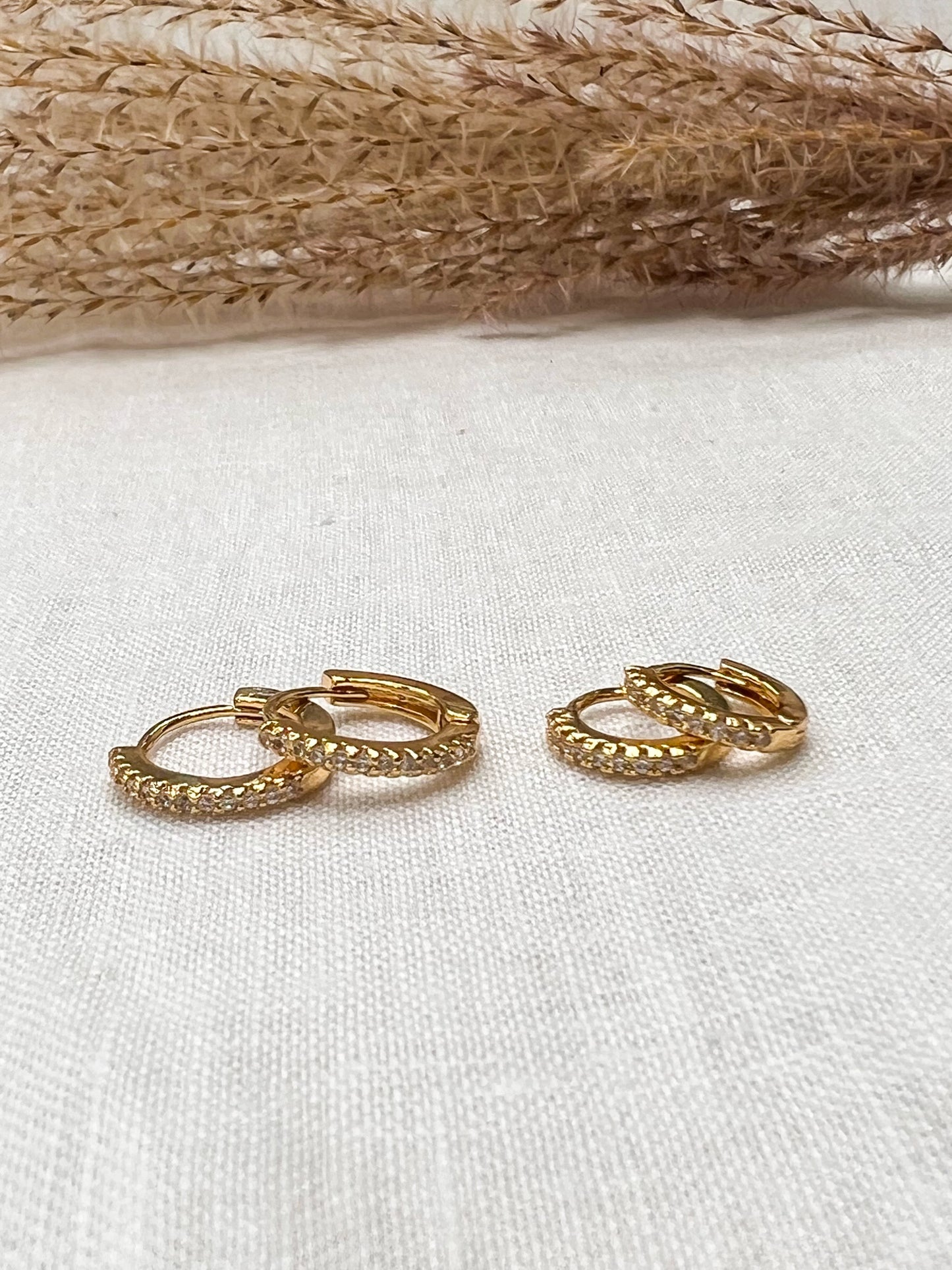 Huggie Hoops Cubic Zirconia