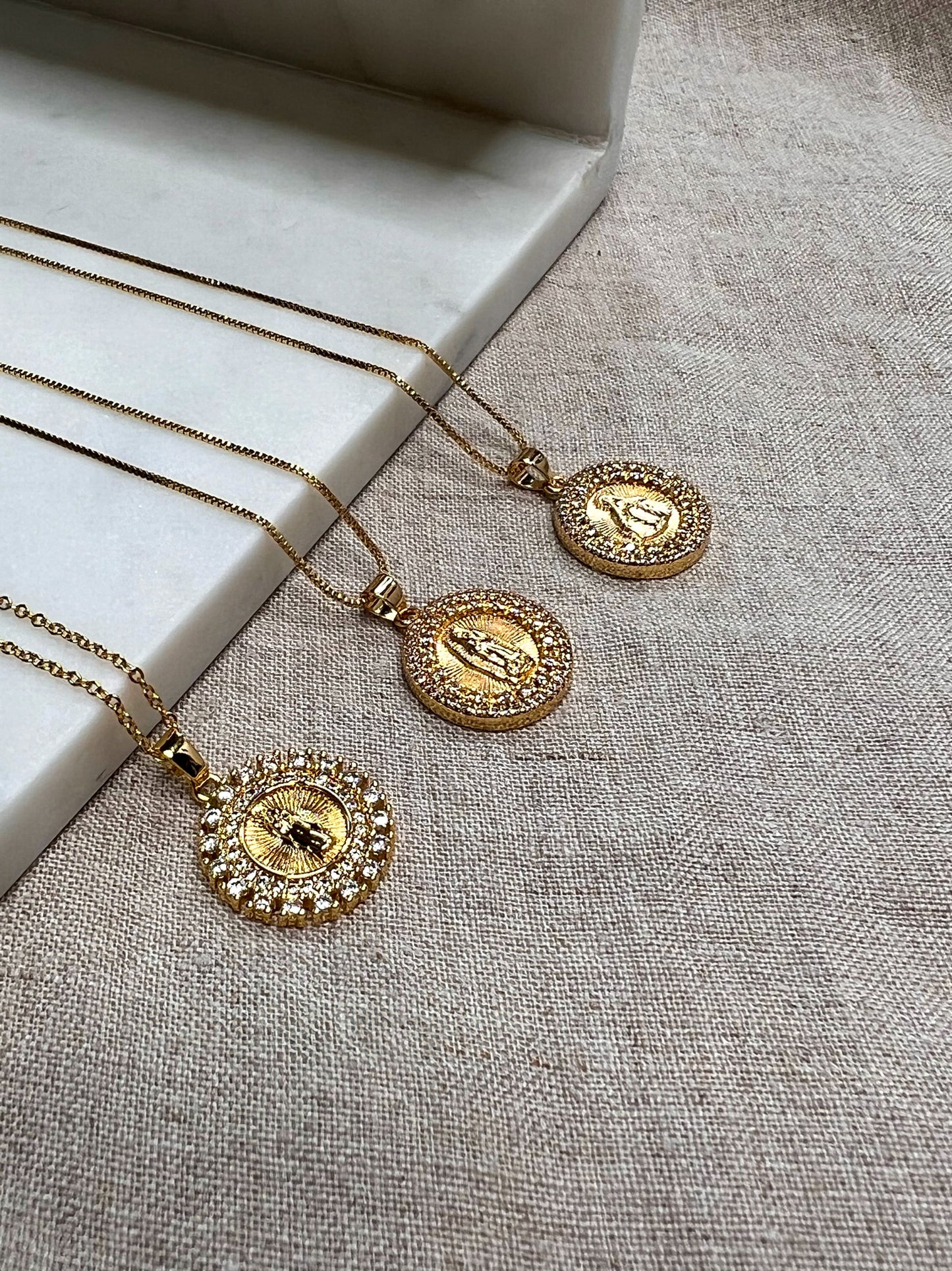 Holy Image Cubic Zirconia Necklace