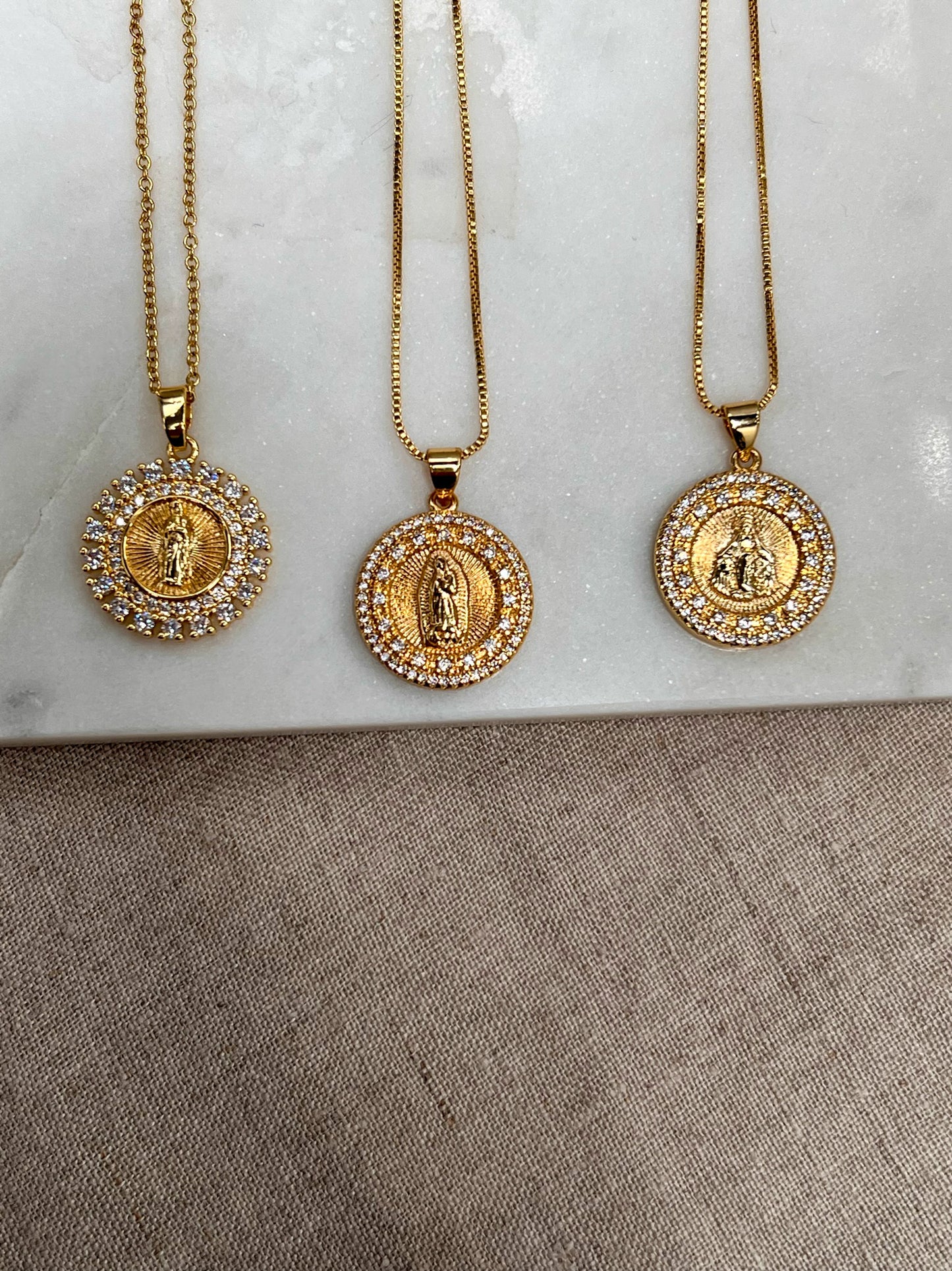 Holy Image Cubic Zirconia Necklace