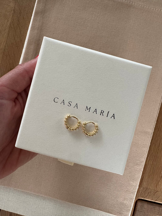 Beaded Hoops