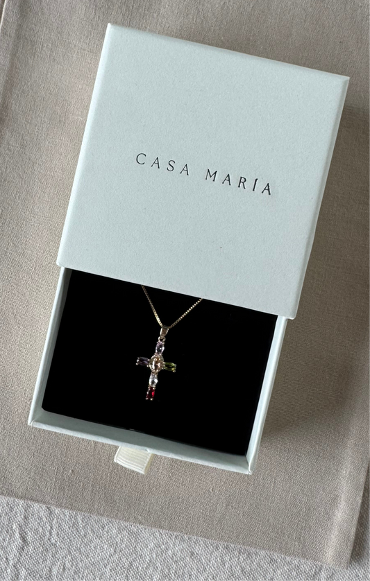Colourful Cz Cross