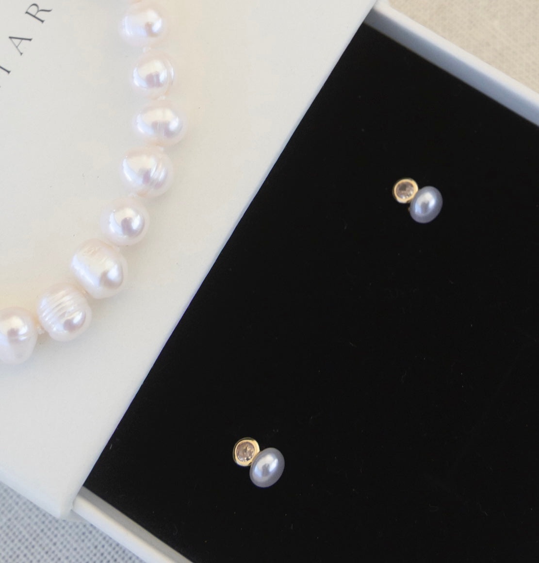 Pearl + Zirconia Studs