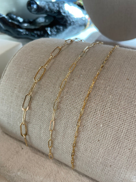 Custom size paper clip bracelet or necklace