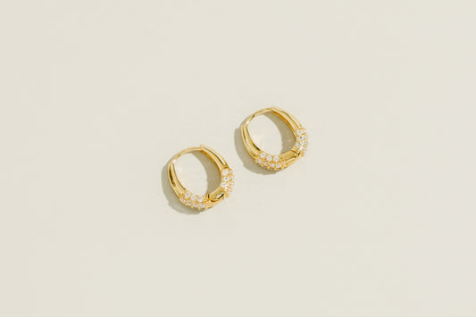 Zirconia oval hoops