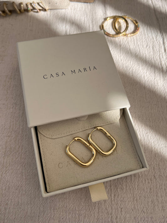 Large Square Hoops