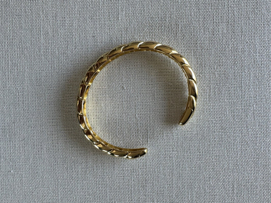 Quilted Open Bangle