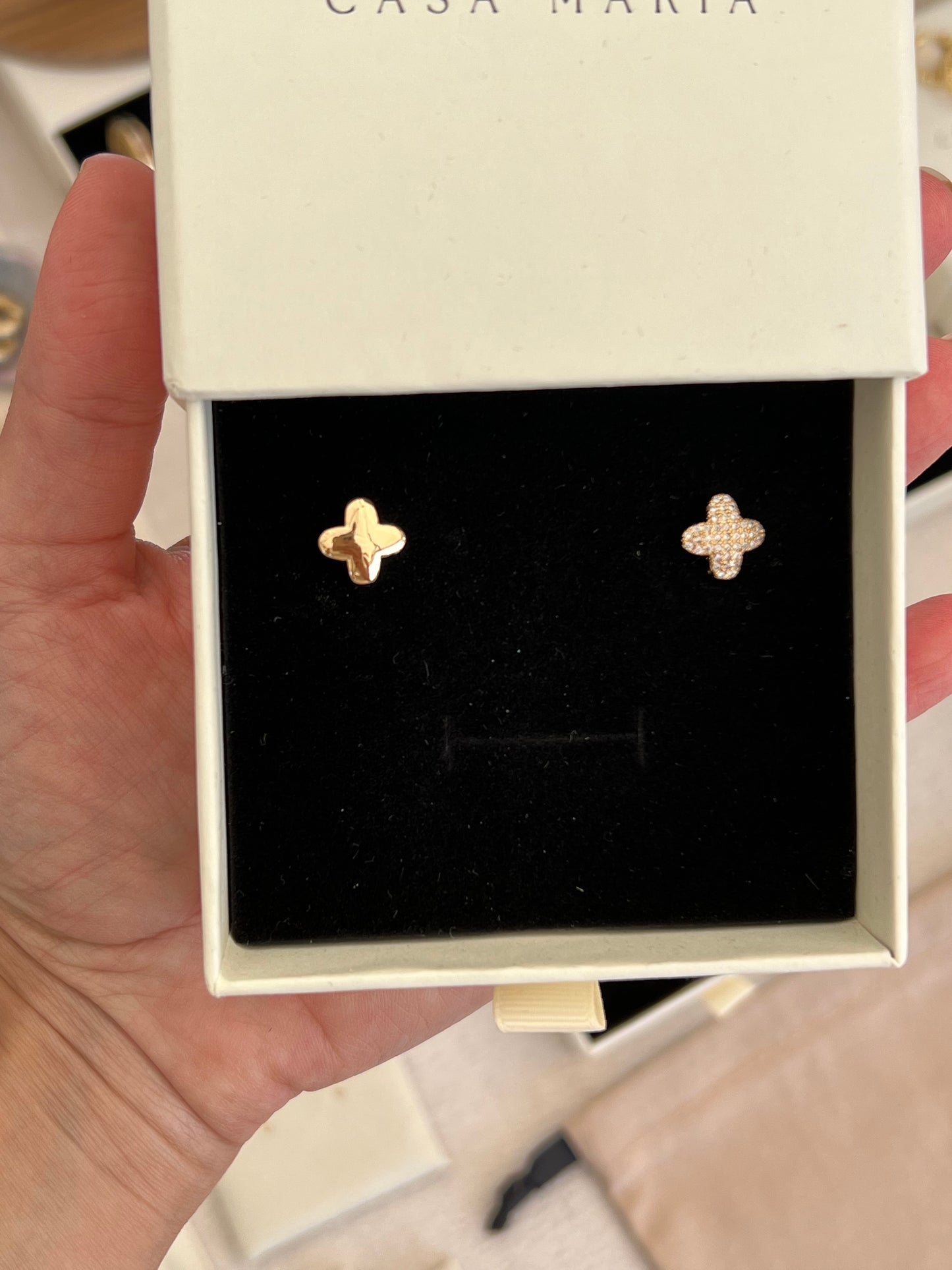 Zirconia Clove Hoops - reversible