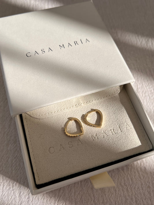 Drop Zirconia Hoops