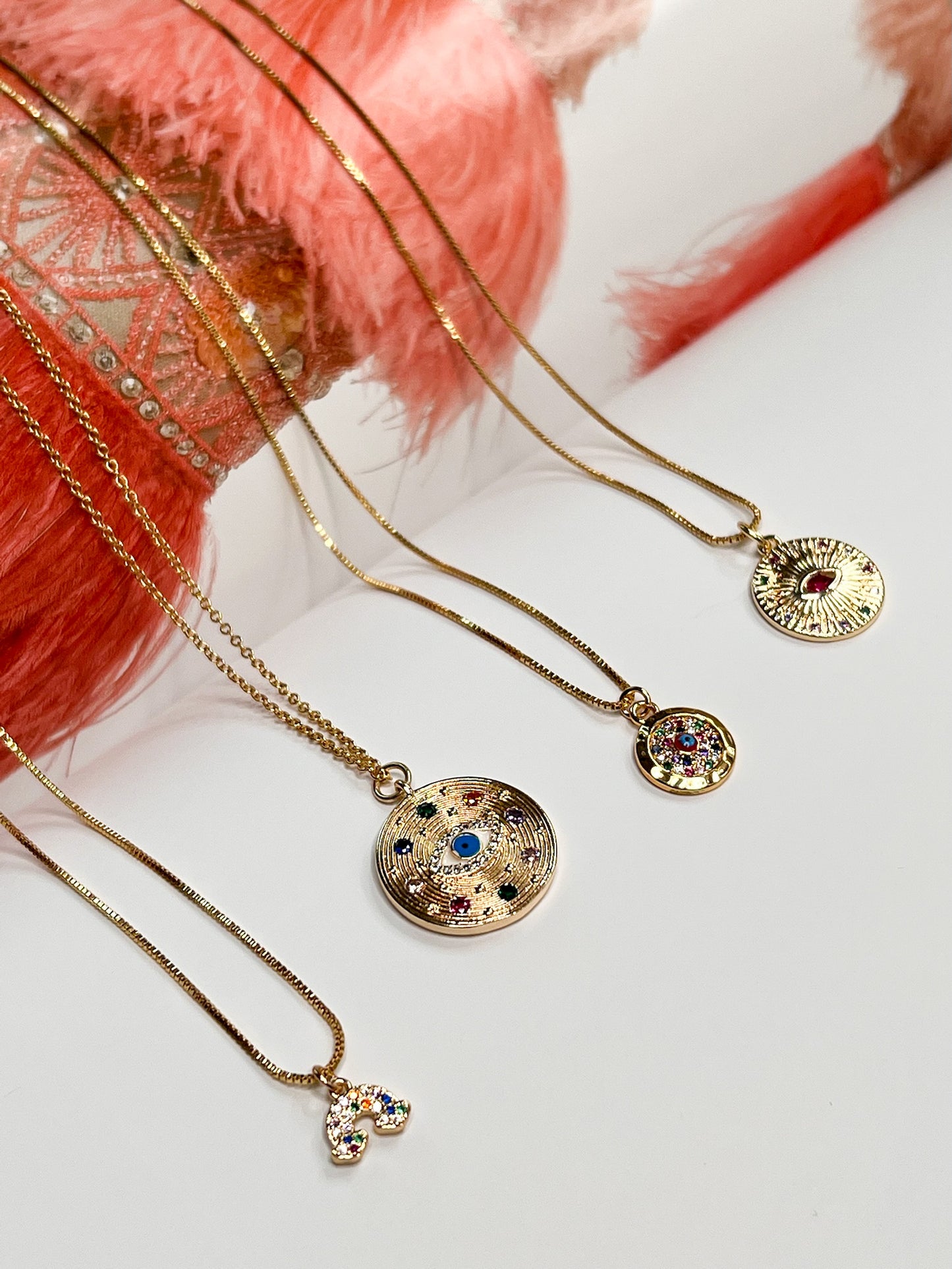 Colourful Gemstones Round Necklace