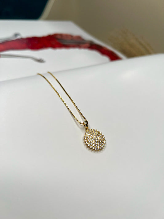 Round Cubic Zirconia Necklace